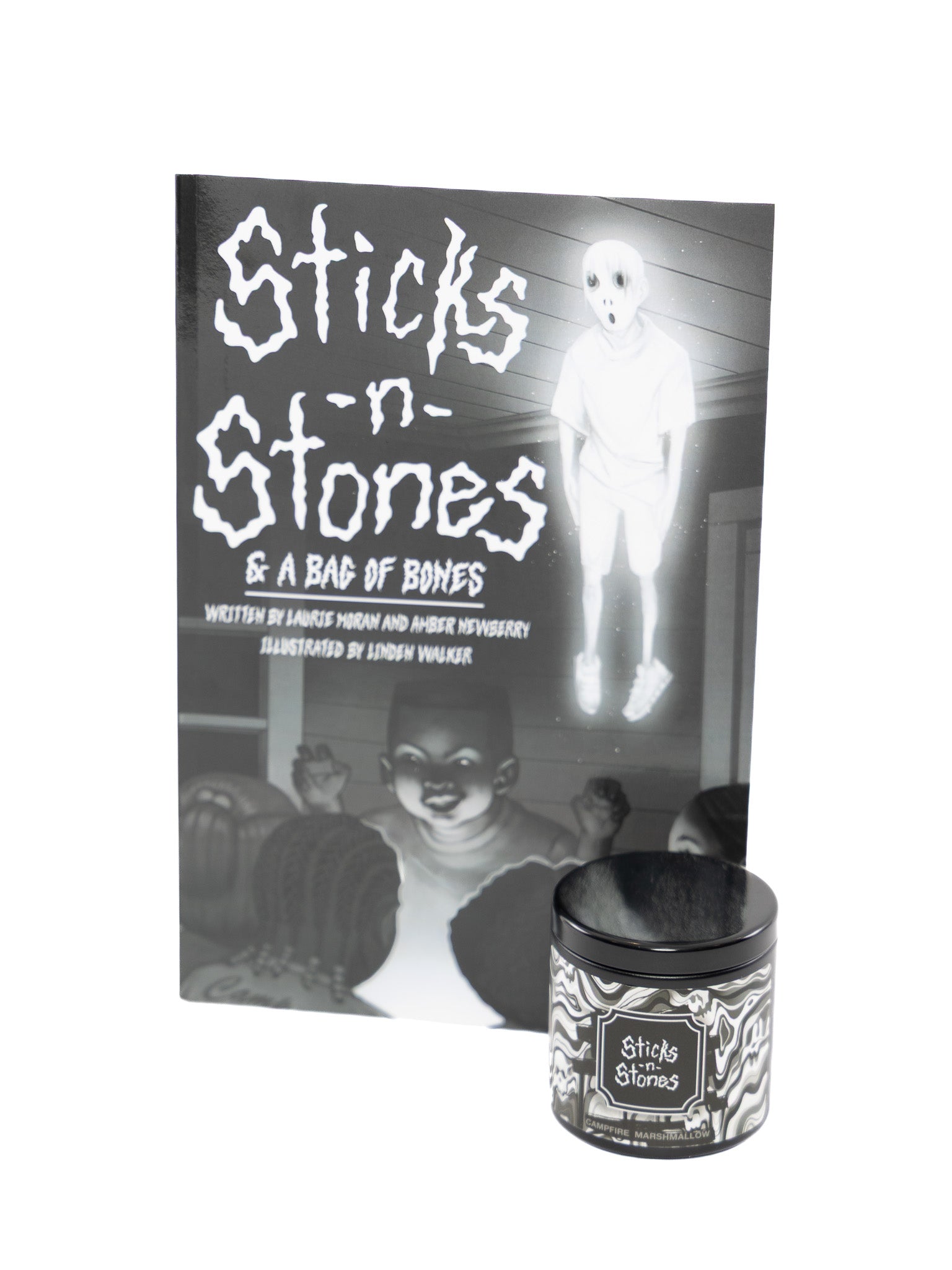 Sticks n Stones & a Bag of Bones w/ Companion Campfire Marshmallow Candle - Die With Your Boots On
