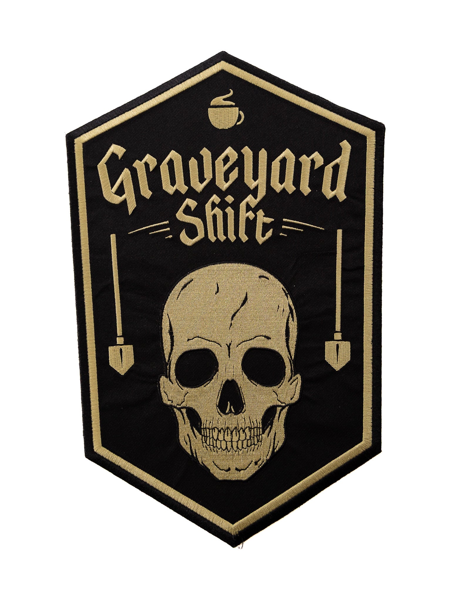 Graveyard Shift Back Patch SEVENTH INK - Die With Your Boots On