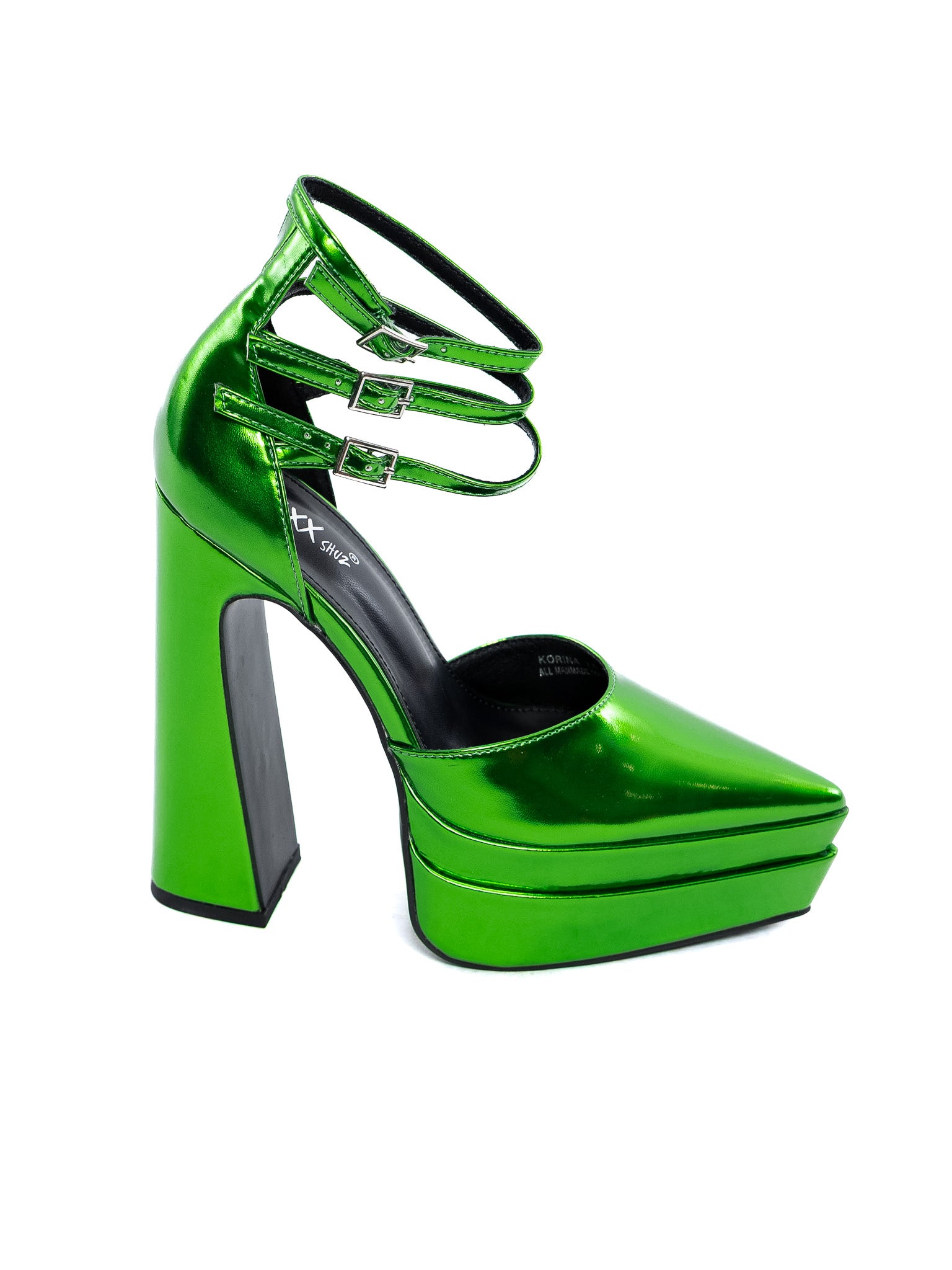 Key Lime Pie Metallic Platform Heel NO RESTOCK! - Die With Your Boots On