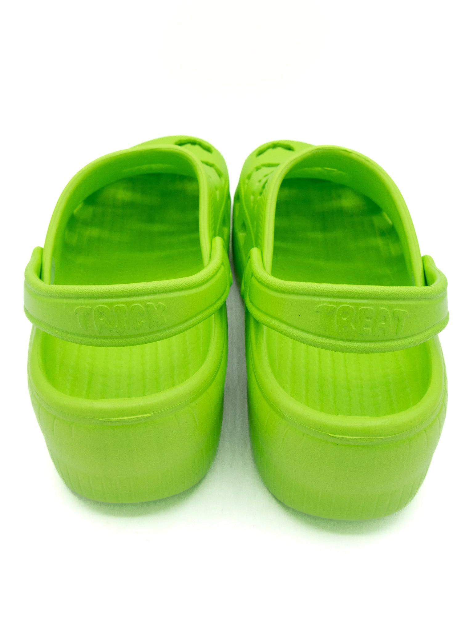 R.I.P.S. Bat Clogs- Neon Green STRANGE CVLT - Die With Your Boots On