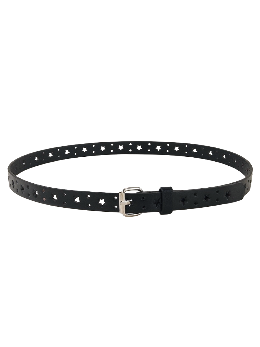 Star Pin-Buckle Skinny Belt - Die With Your Boots On