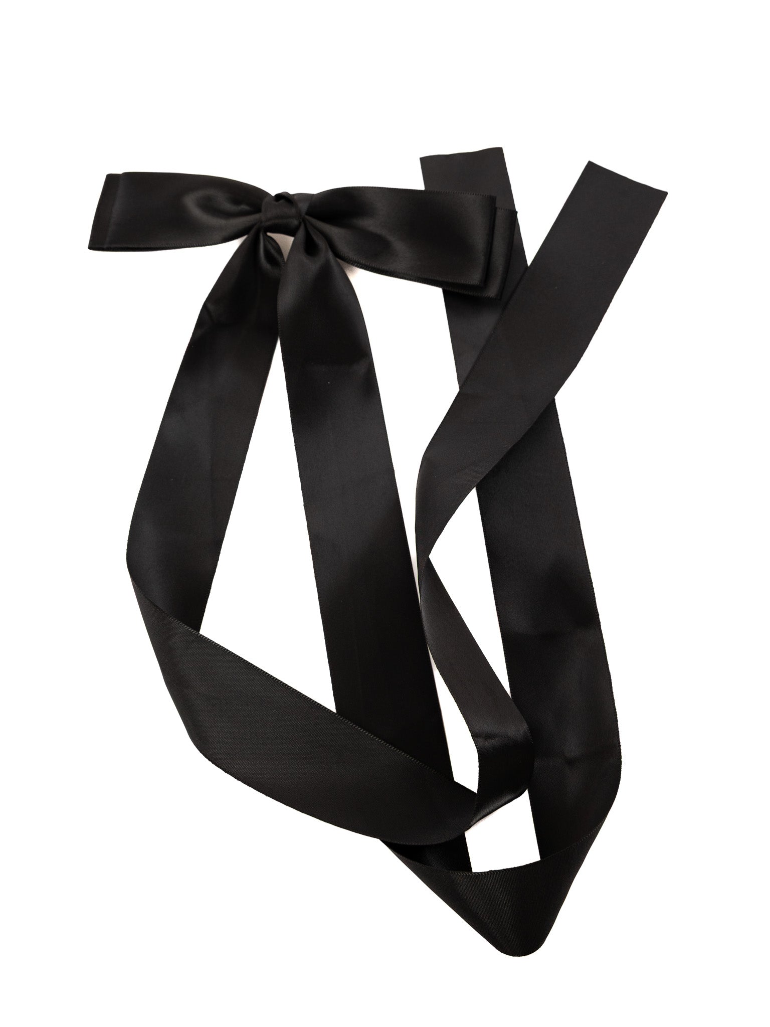 Large Satin Hairbow Barrette - Die With Your Boots On