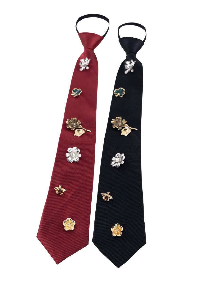 Floral Adornments Necktie Choker - Die With Your Boots On