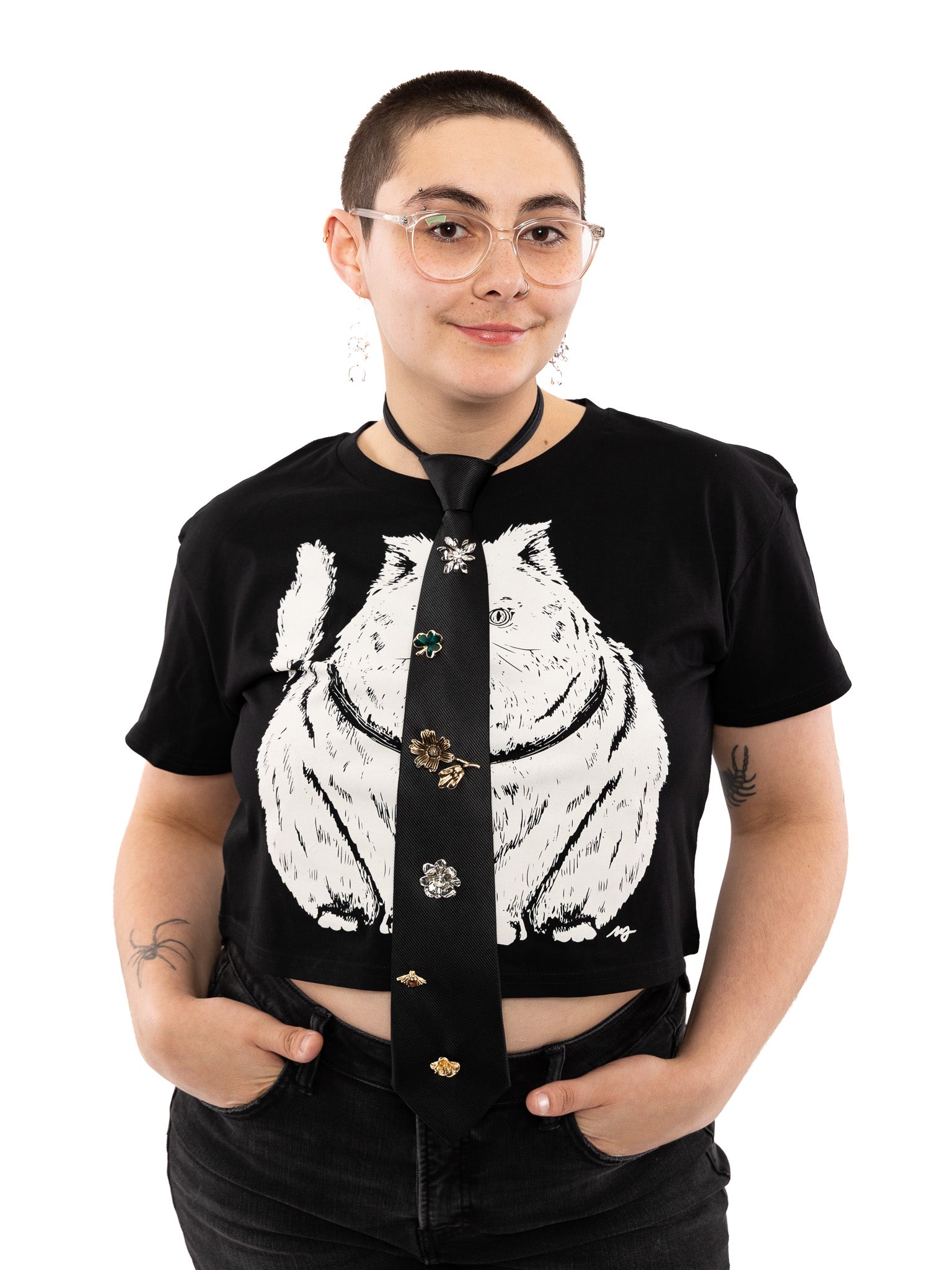 Floral Adornments Necktie Choker - Die With Your Boots On