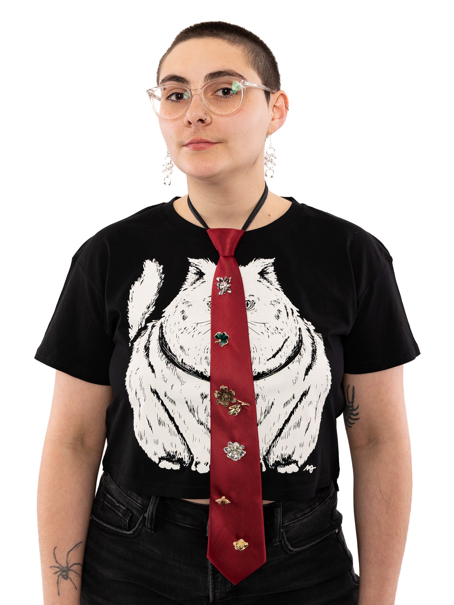 Floral Adornments Necktie Choker - Die With Your Boots On