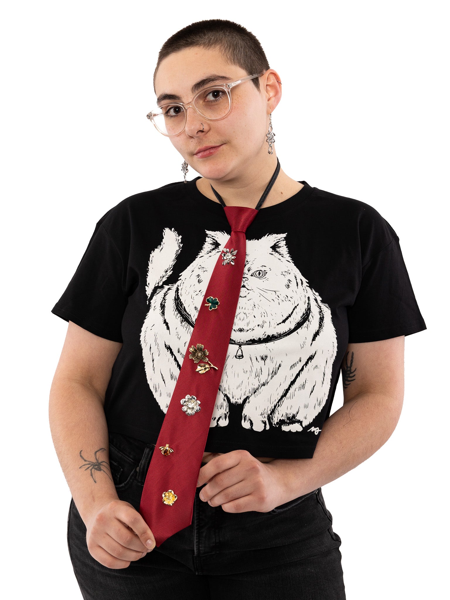 Floral Adornments Necktie Choker - Die With Your Boots On