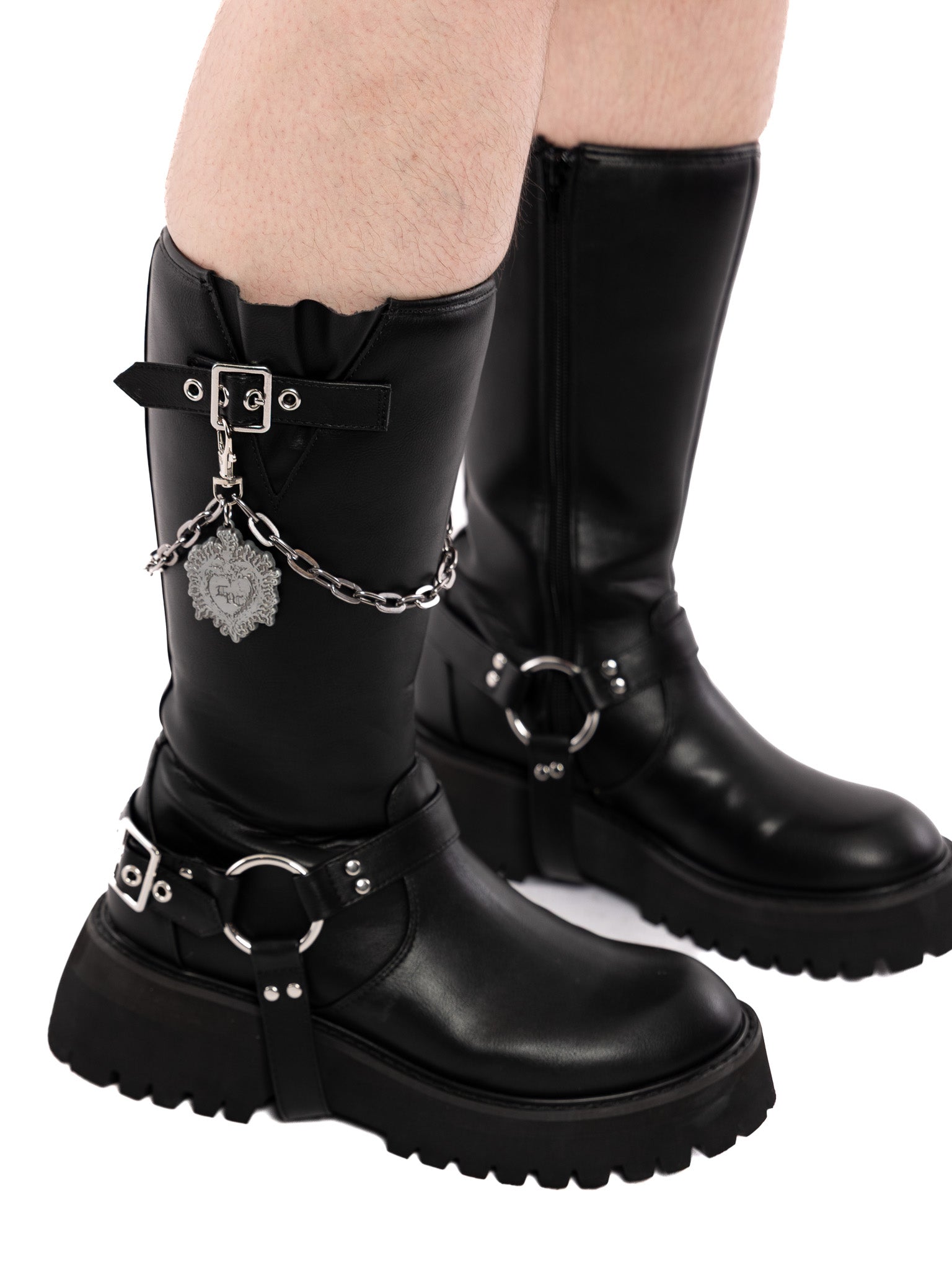 Vampiric Heart Boot Chain THE PRETTY CULT - Die With Your Boots On