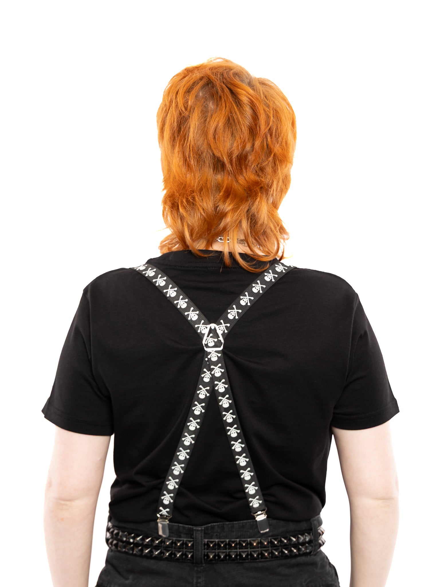 Skull & Crossbones Suspenders TRIPP NYC - Die With Your Boots On