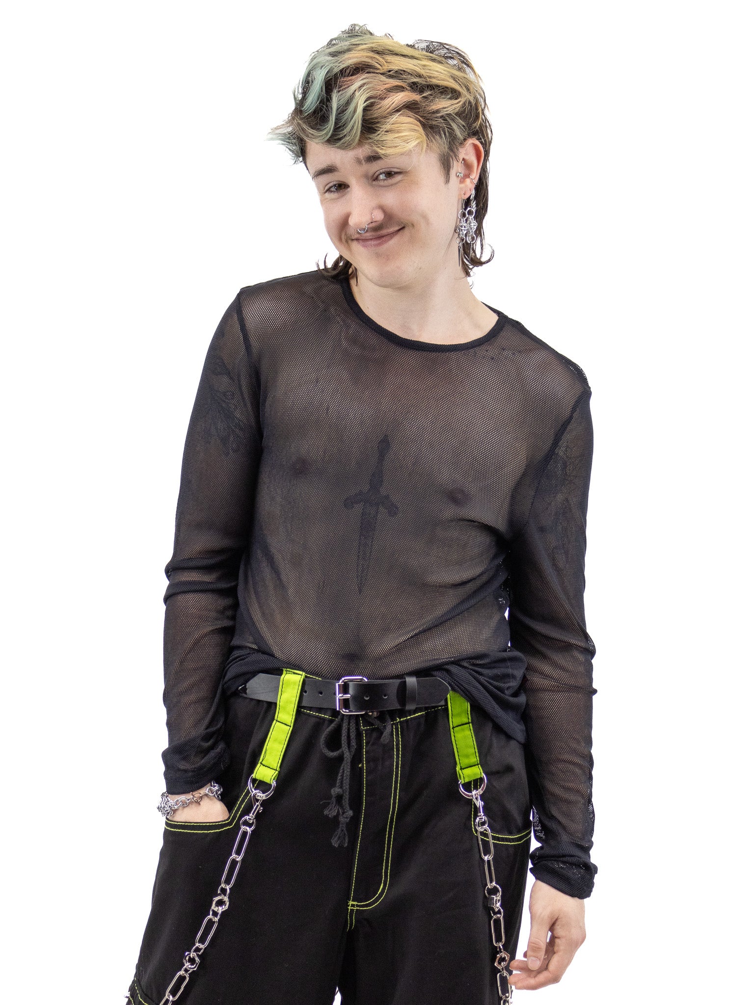 Ollie Unisex Mesh Top- Black TRIPP NYC - Die With Your Boots On