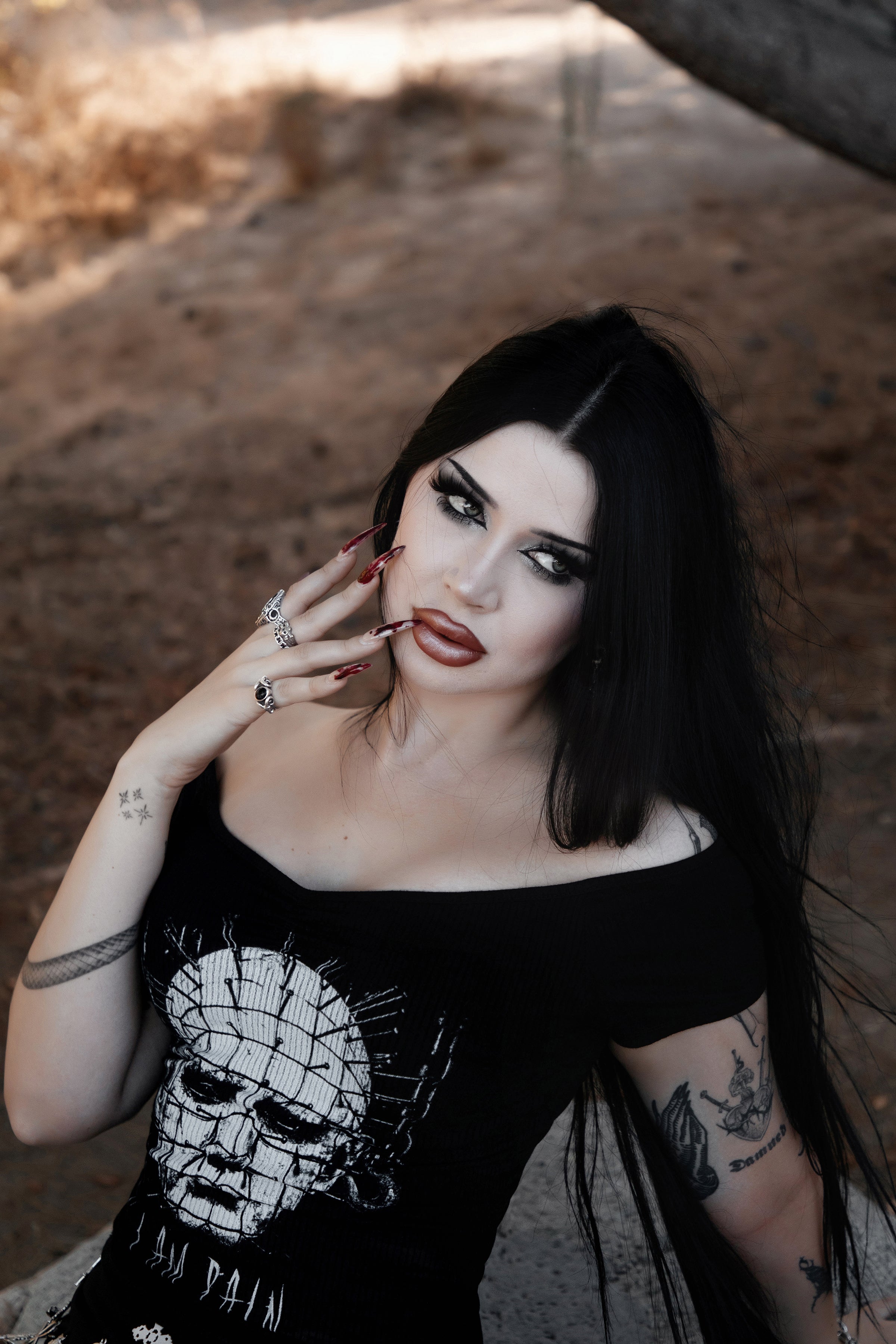 I am Pain Off Shoulder Top (SHIPS FROM VERA'S EYECANDY, NOT AVAILABLE FOR PICKUP IN STORE) - Die With Your Boots On