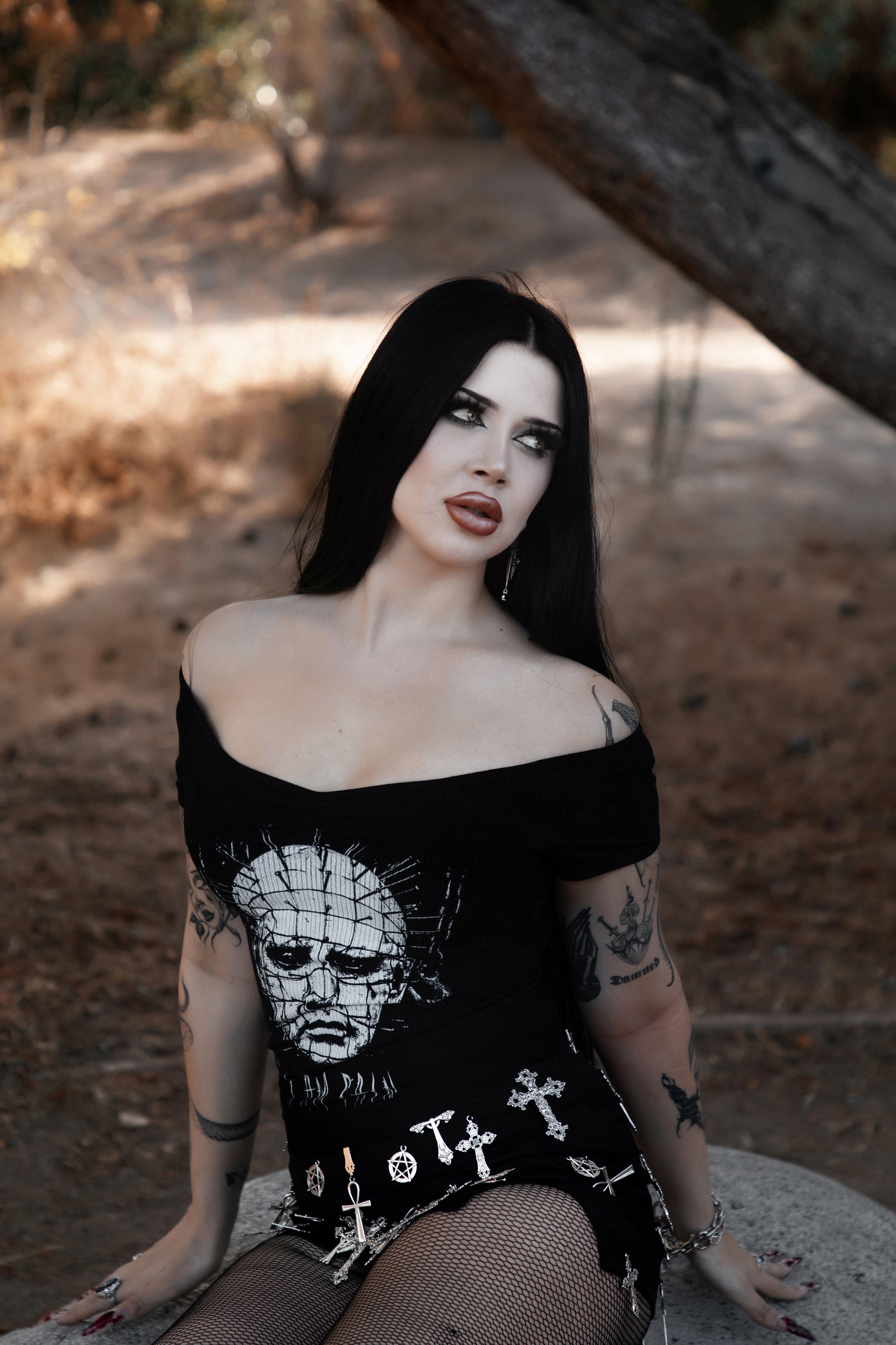 I am Pain Off Shoulder Top (SHIPS FROM VERA'S EYECANDY, NOT AVAILABLE FOR PICKUP IN STORE) - Die With Your Boots On