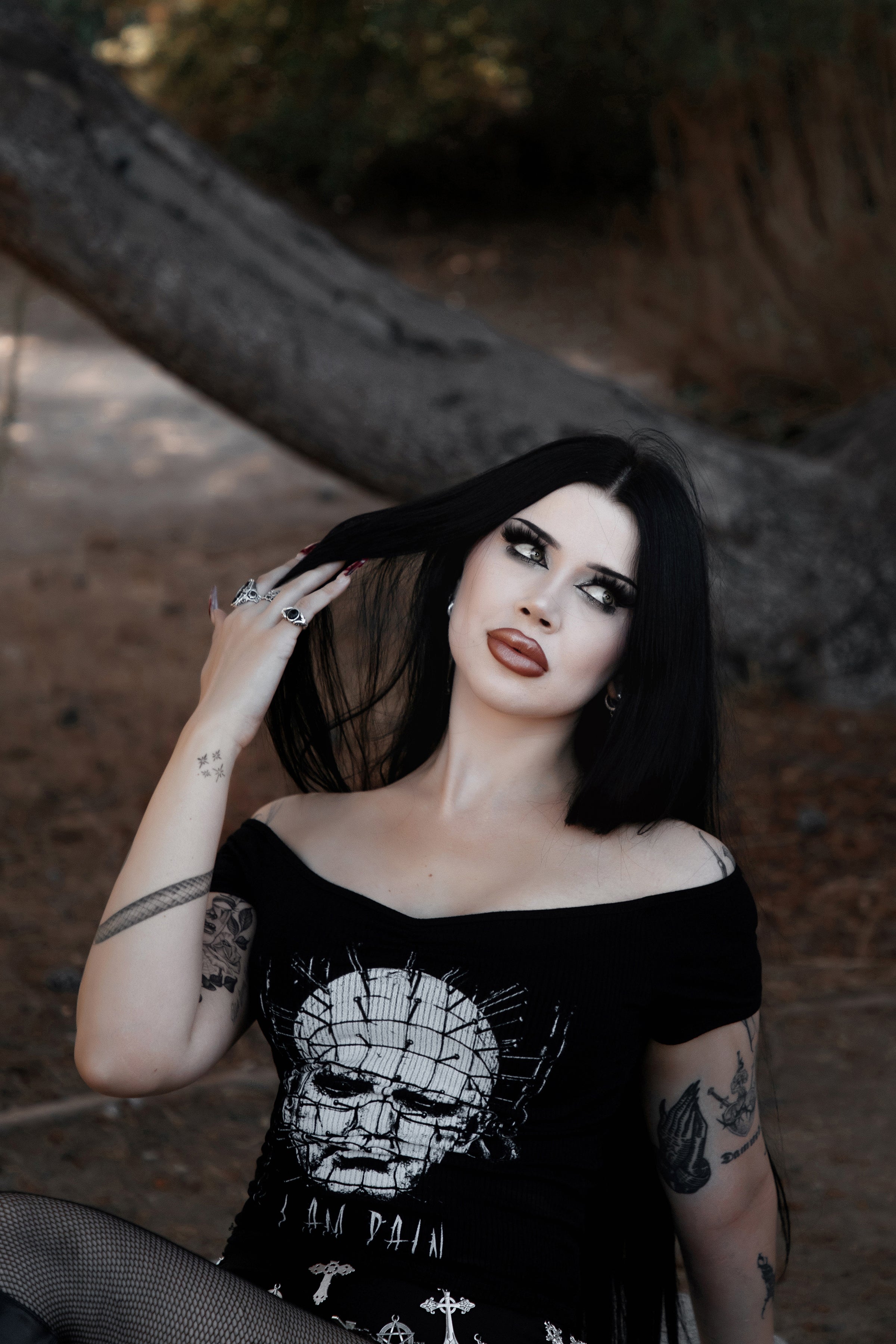 I am Pain Off Shoulder Top (SHIPS FROM VERA'S EYECANDY, NOT AVAILABLE FOR PICKUP IN STORE) - Die With Your Boots On