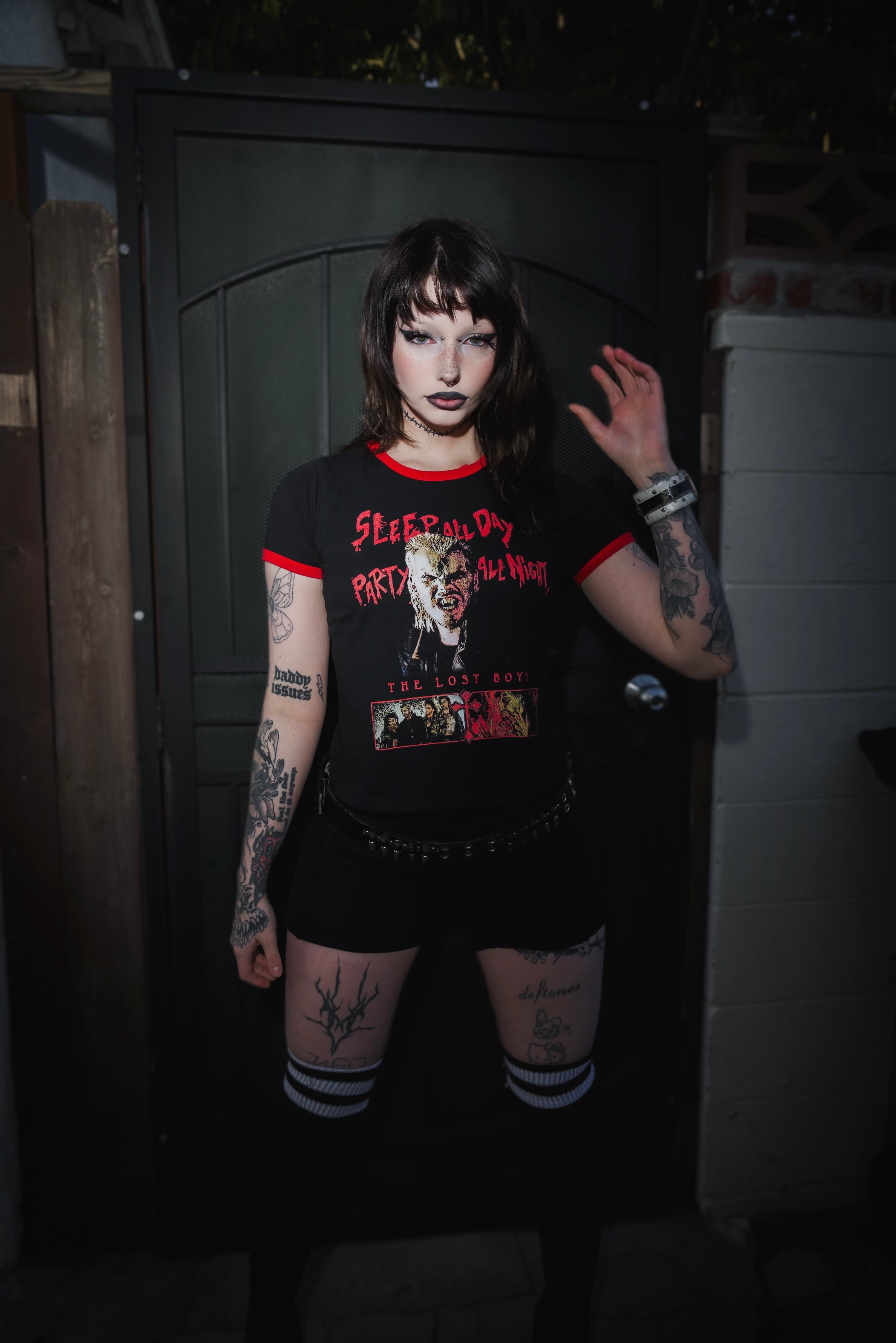 The Lost Boys Ringer Tee (SHIPS FROM VERA'S EYECANDY, NOT AVAILABLE FOR PICKUP IN STORE) - Die With Your Boots On