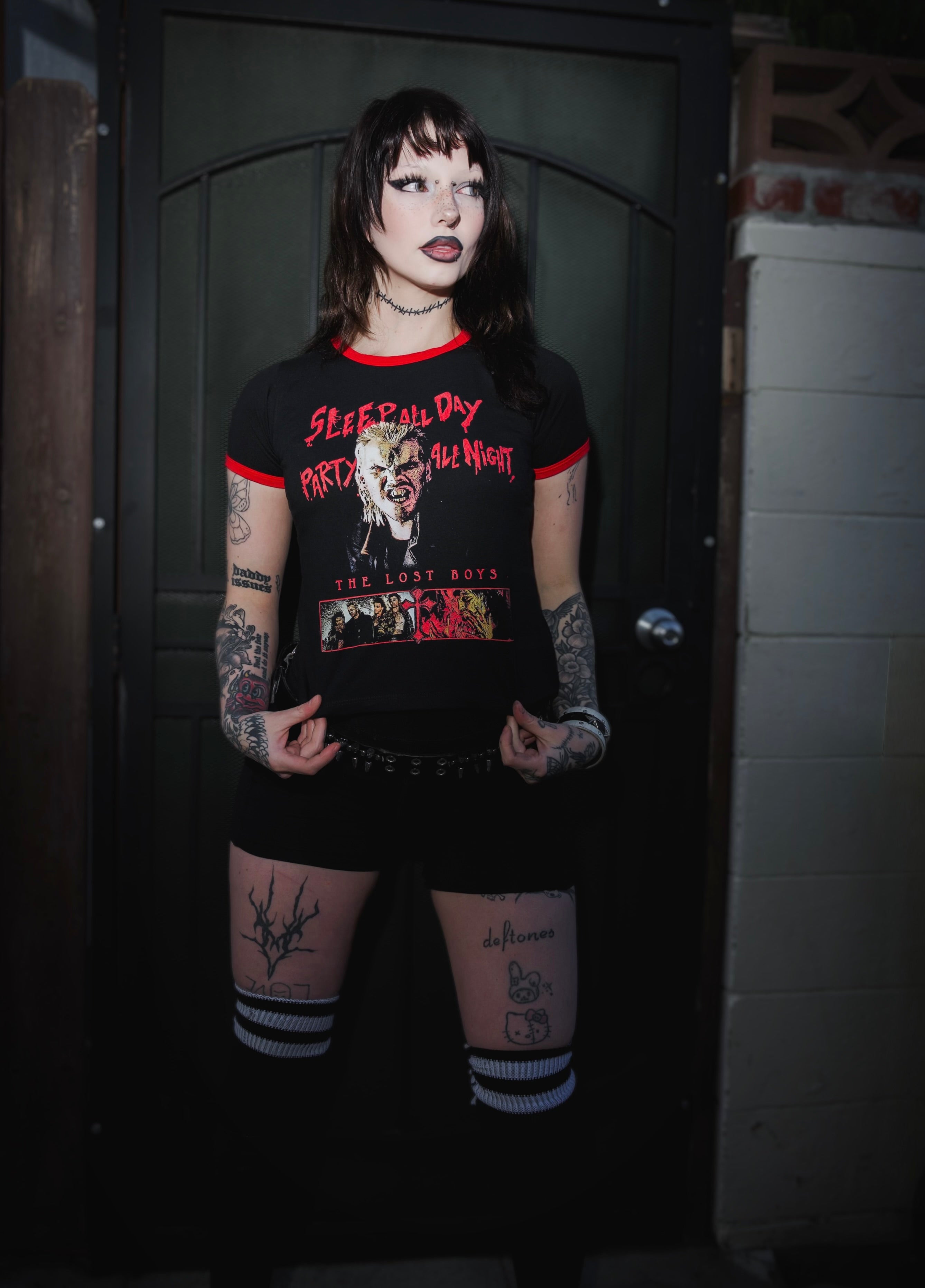 The Lost Boys Ringer Tee (SHIPS FROM VERA'S EYECANDY, NOT AVAILABLE FOR PICKUP IN STORE) - Die With Your Boots On