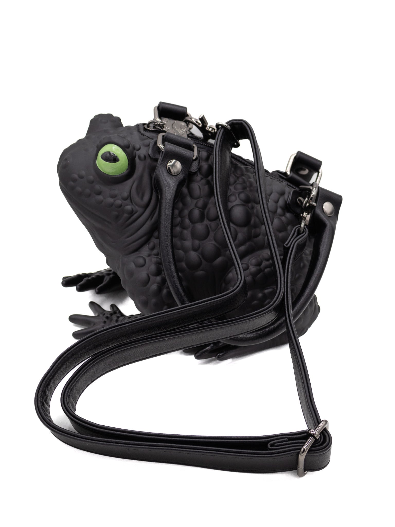 Black Toad Bag- Green Eyes WINDY WILLOW - Die With Your Boots On