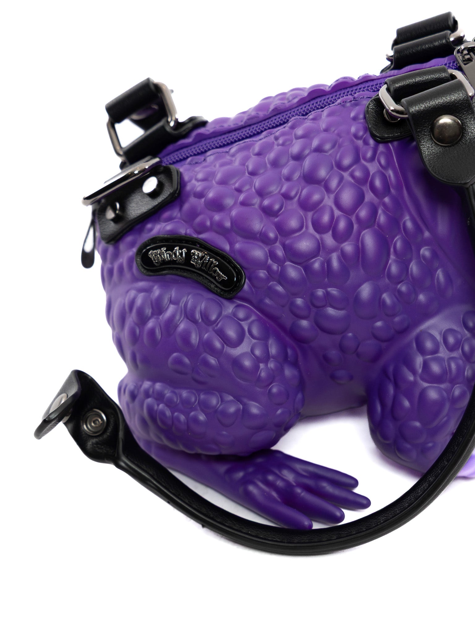 Dark Purple Toad Bag- Glow Eyes WINDY WILLOW - Die With Your Boots On