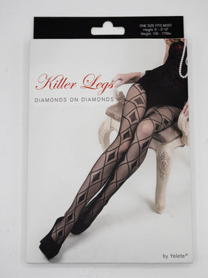Harlequin Diamond Fishnet Tights