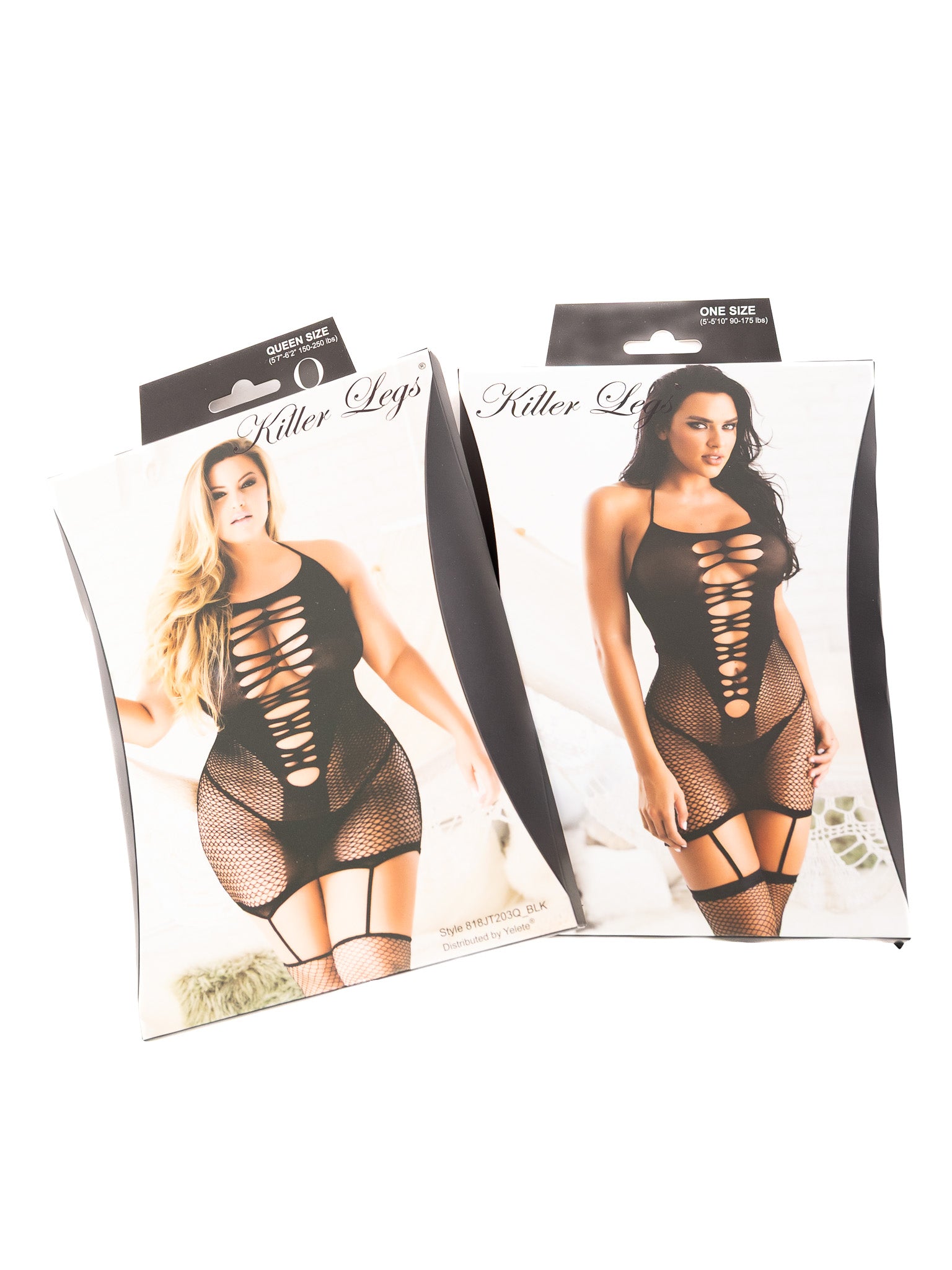 V-Neck Cutouts Fishnet Garter Mini Dress - Die With Your Boots On