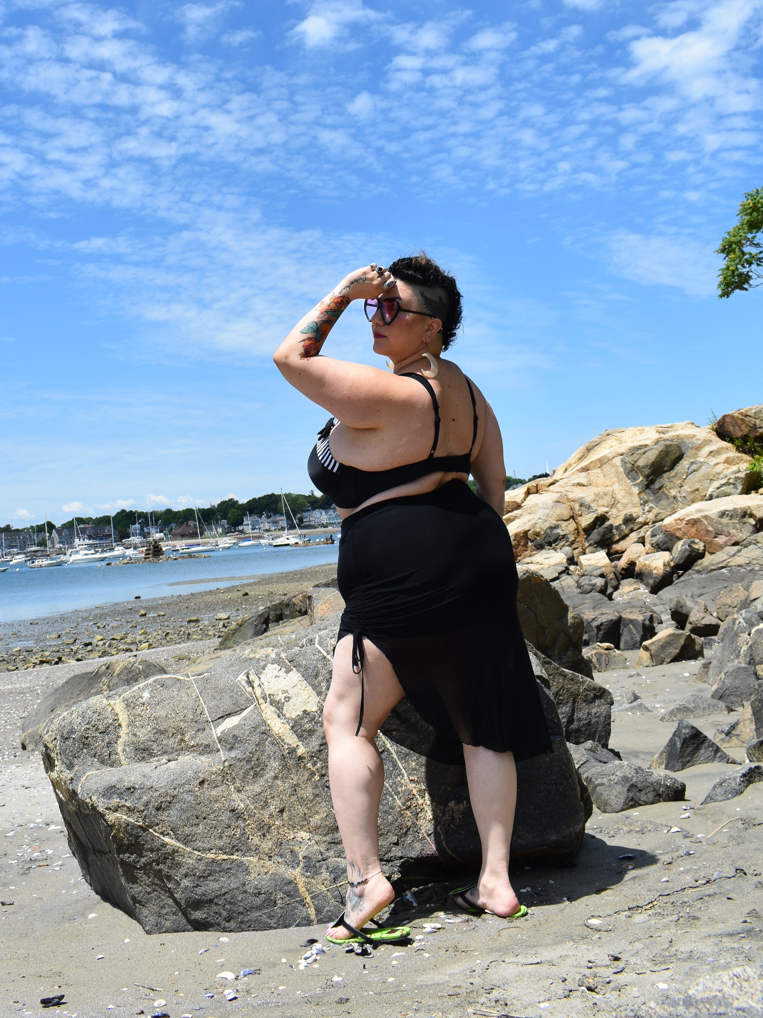 Amara Ruched Swimsuit Cover - Die With Your Boots On