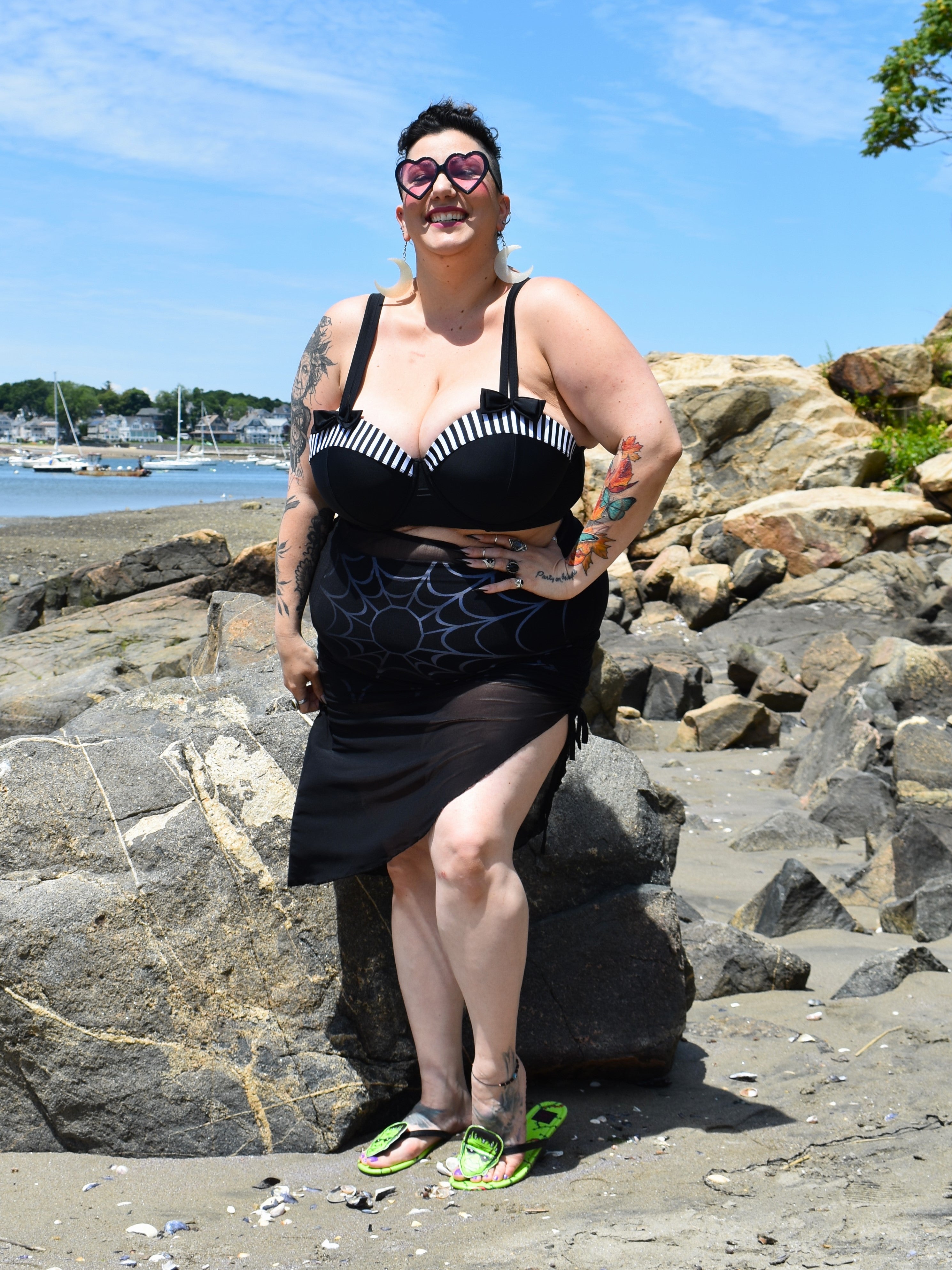 Amara Ruched Swimsuit Cover - Die With Your Boots On