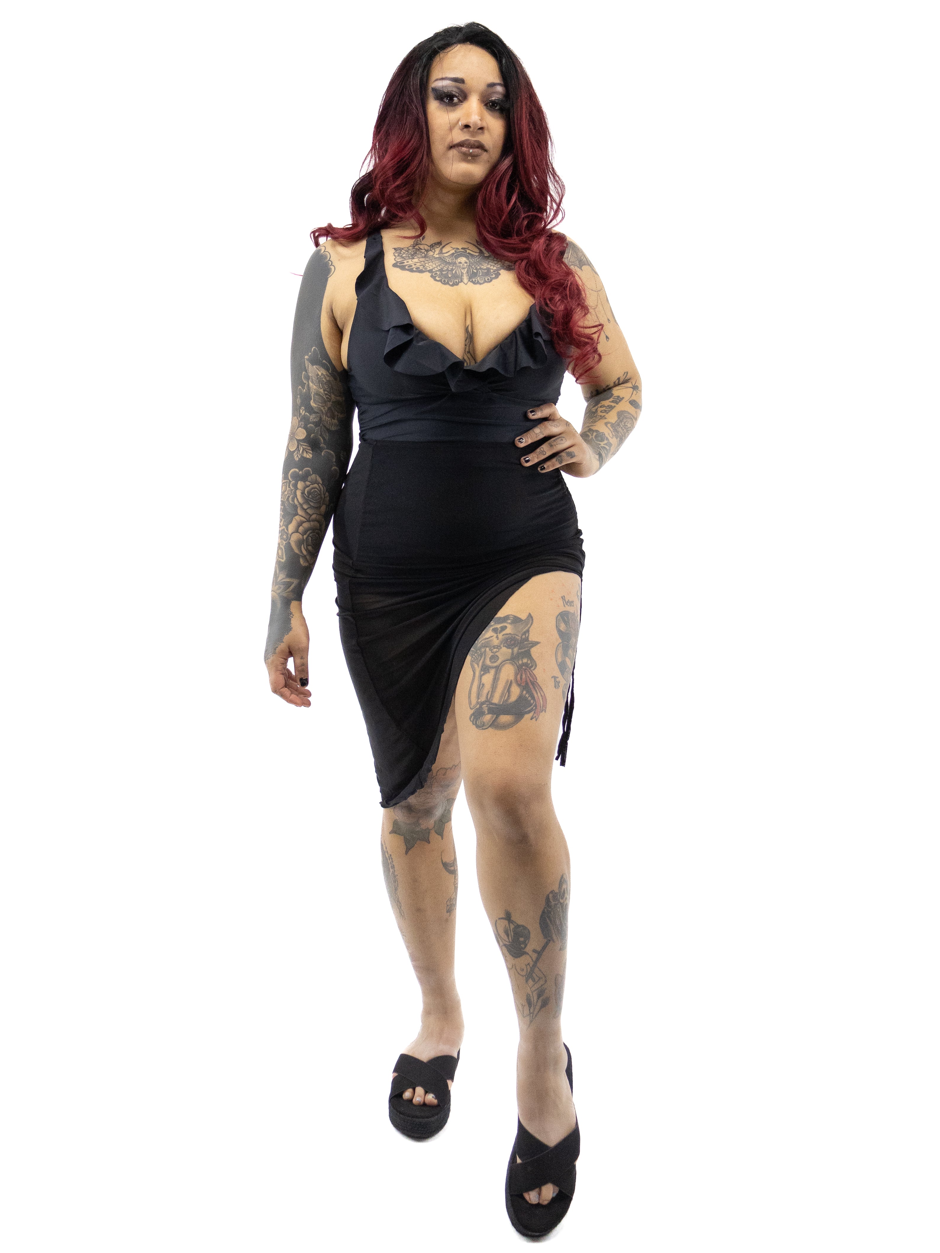 Amara Ruched Swimsuit Cover - Die With Your Boots On