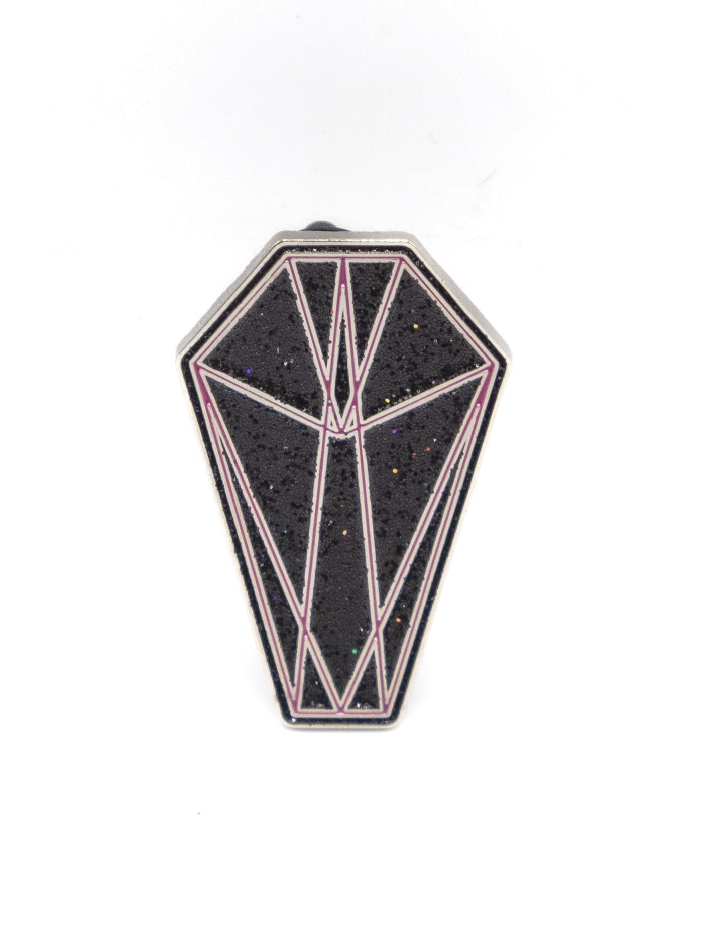 Glitter DWYBO Coffin Pin - Die With Your Boots On