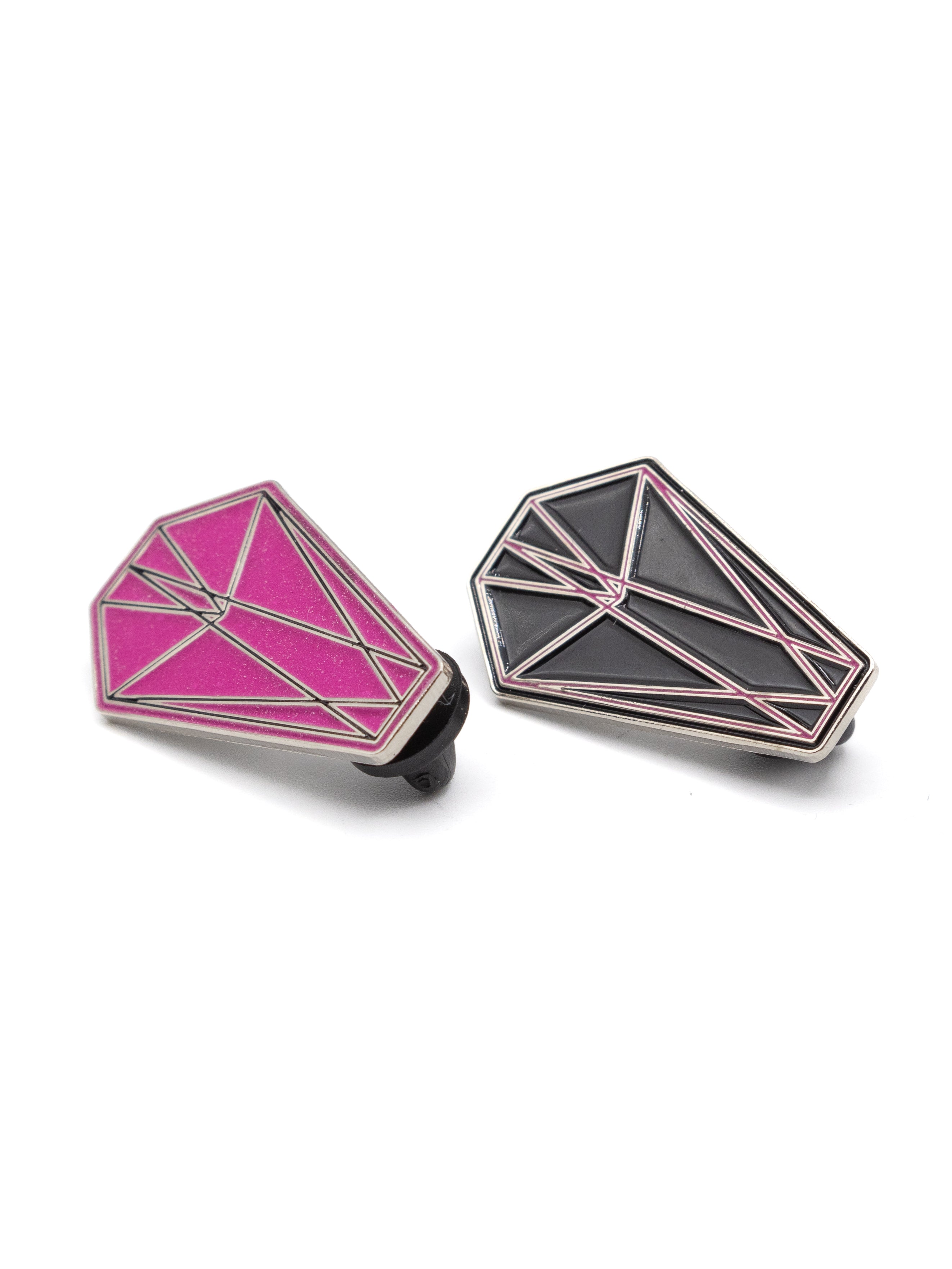Glow-in-the-Dark DWYBO Coffin Pin - Die With Your Boots On