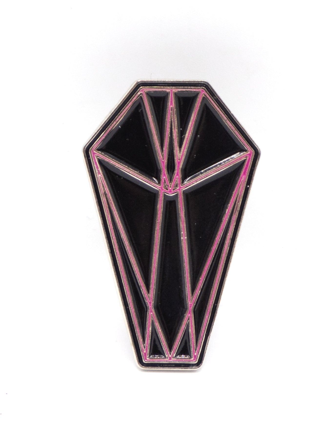Glow-in-the-Dark DWYBO Coffin Pin - Die With Your Boots On