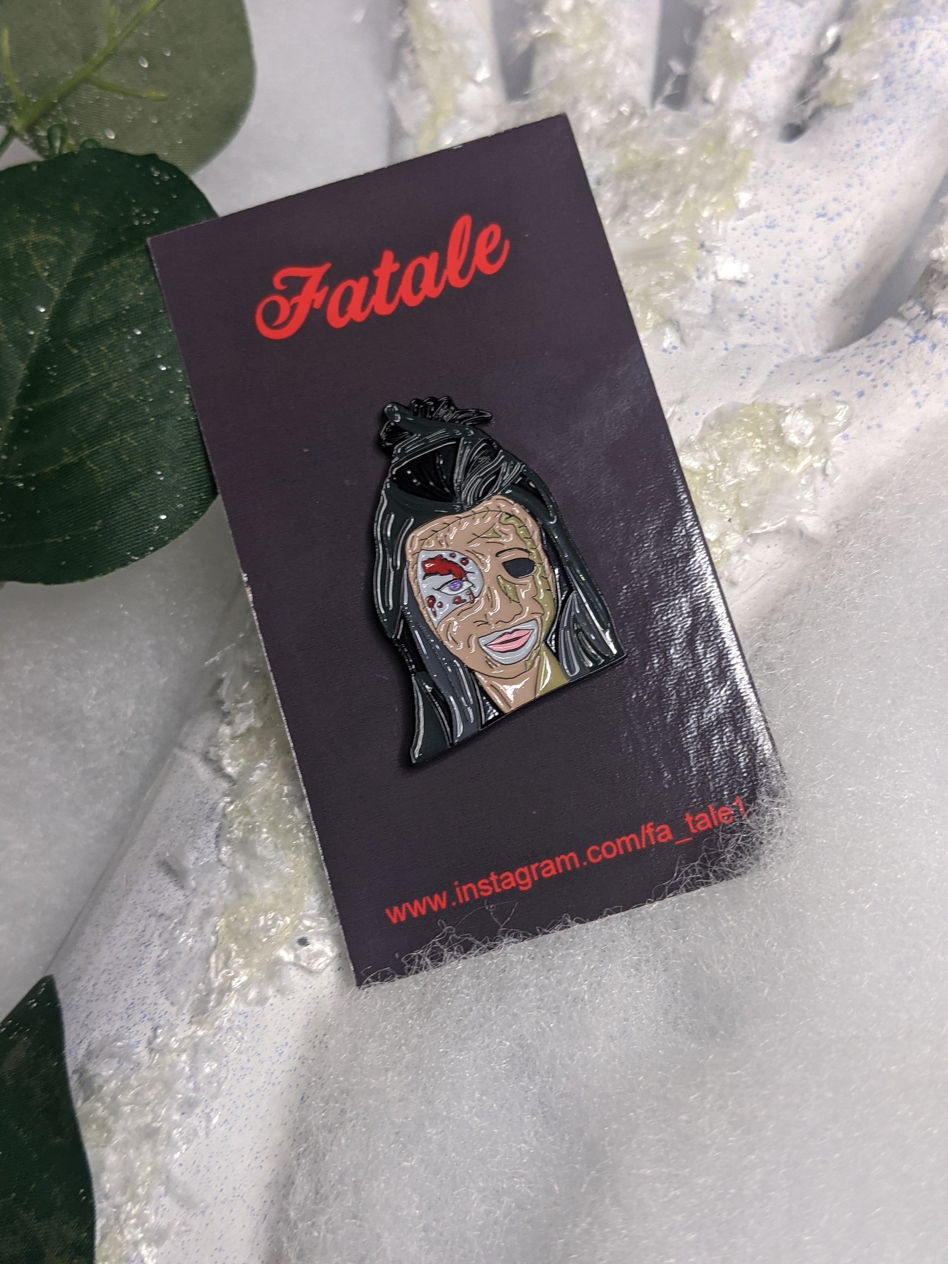 Femme Leatherface Pin - Die With Your Boots On