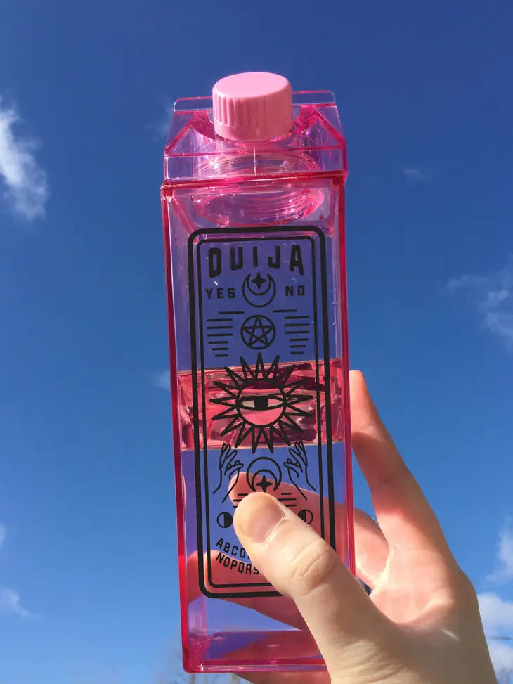 Tarot Milk Carton Water Bottle - Die With Your Boots On