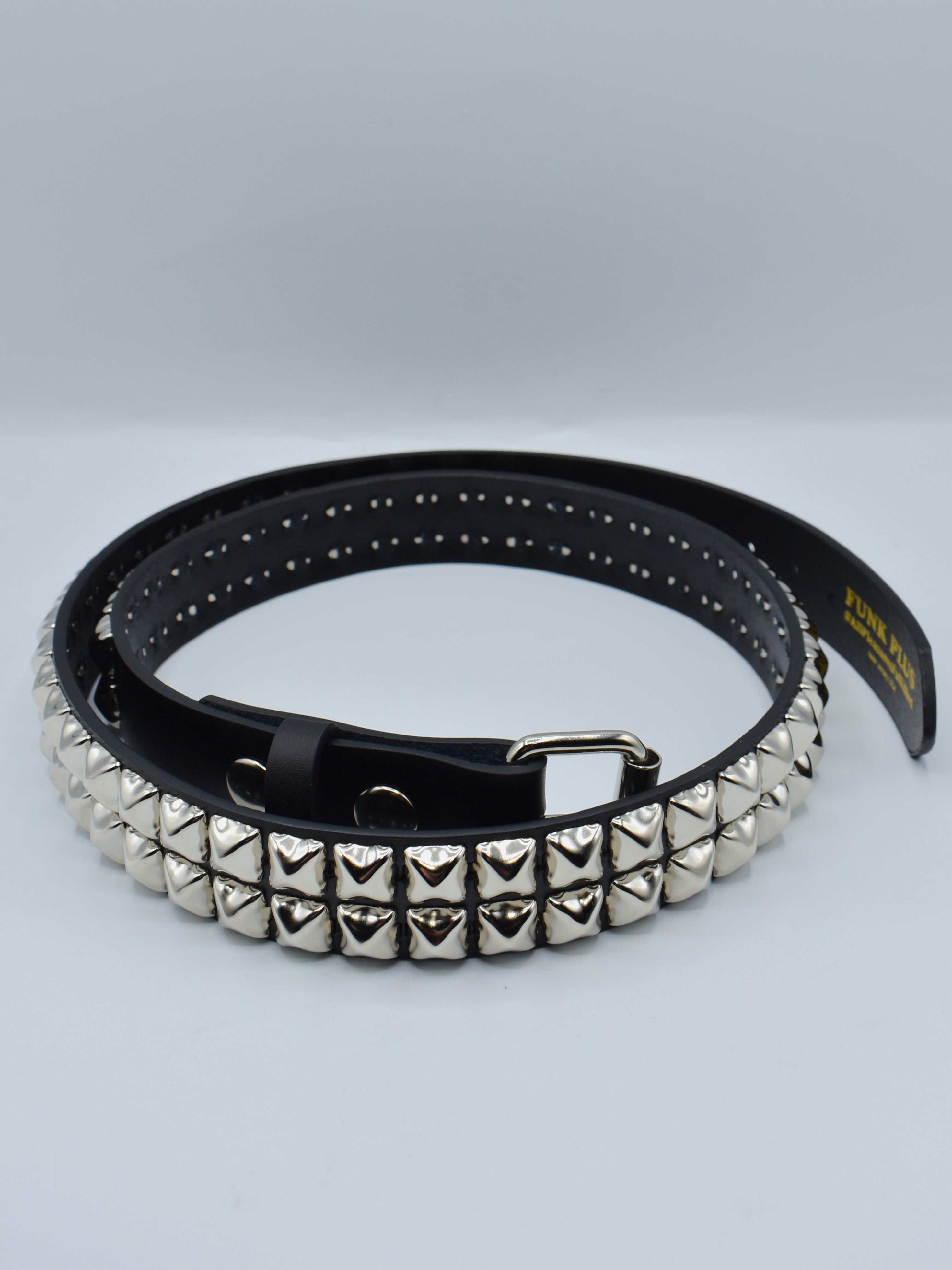 Pyramid Stud Belt- Silver - Die With Your Boots On