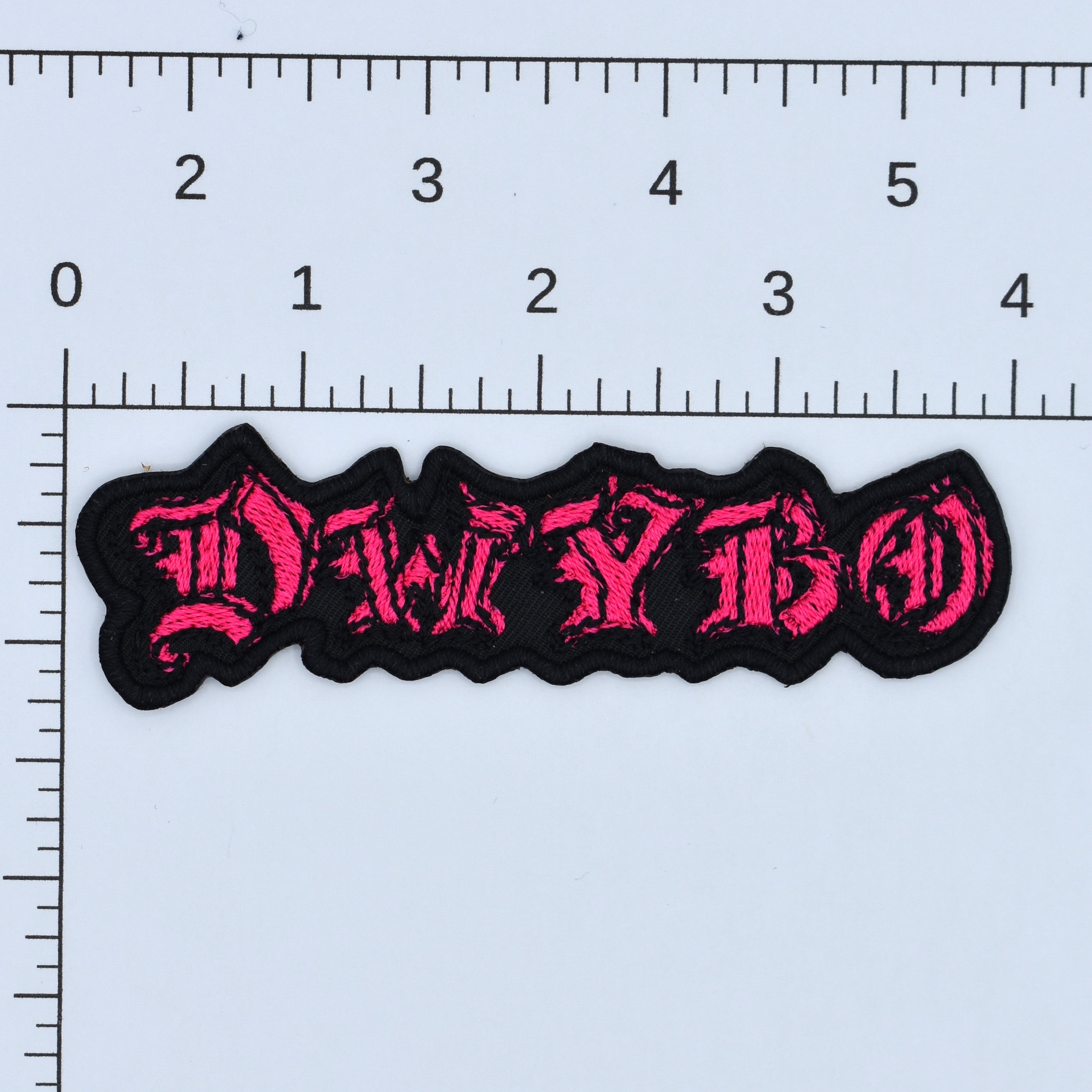 DWYBO Band Style Embroidered Patches - Die With Your Boots On