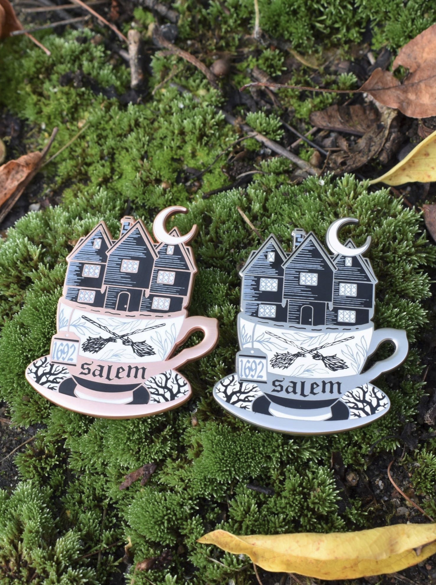 Teacup Witch House Pin - Die With Your Boots On