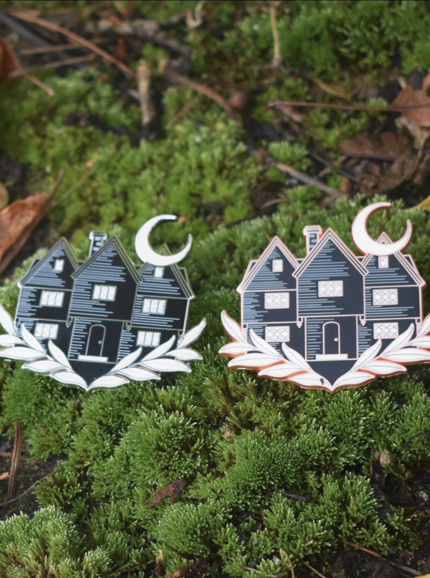 Classic Witch House Pin LASERBRAIN - Die With Your Boots On