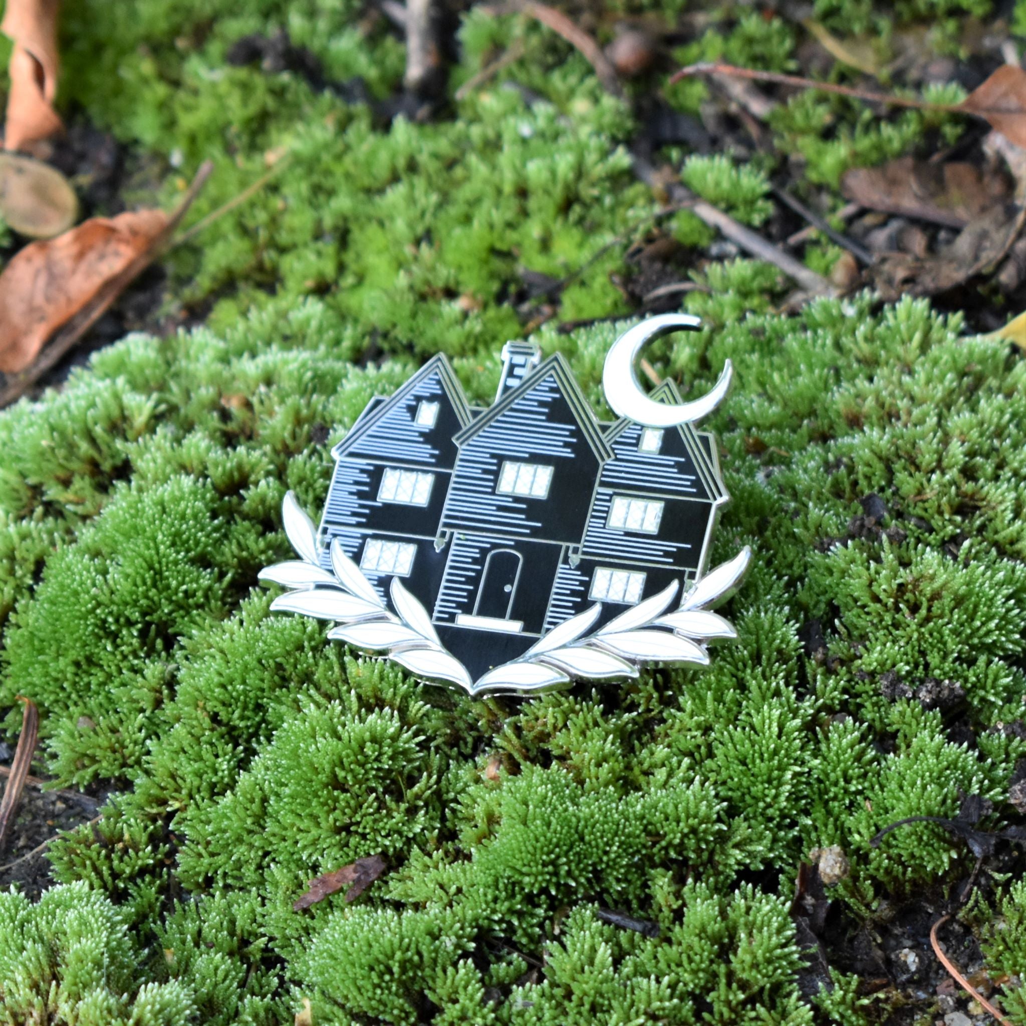 Classic Witch House Pin LASERBRAIN - Die With Your Boots On