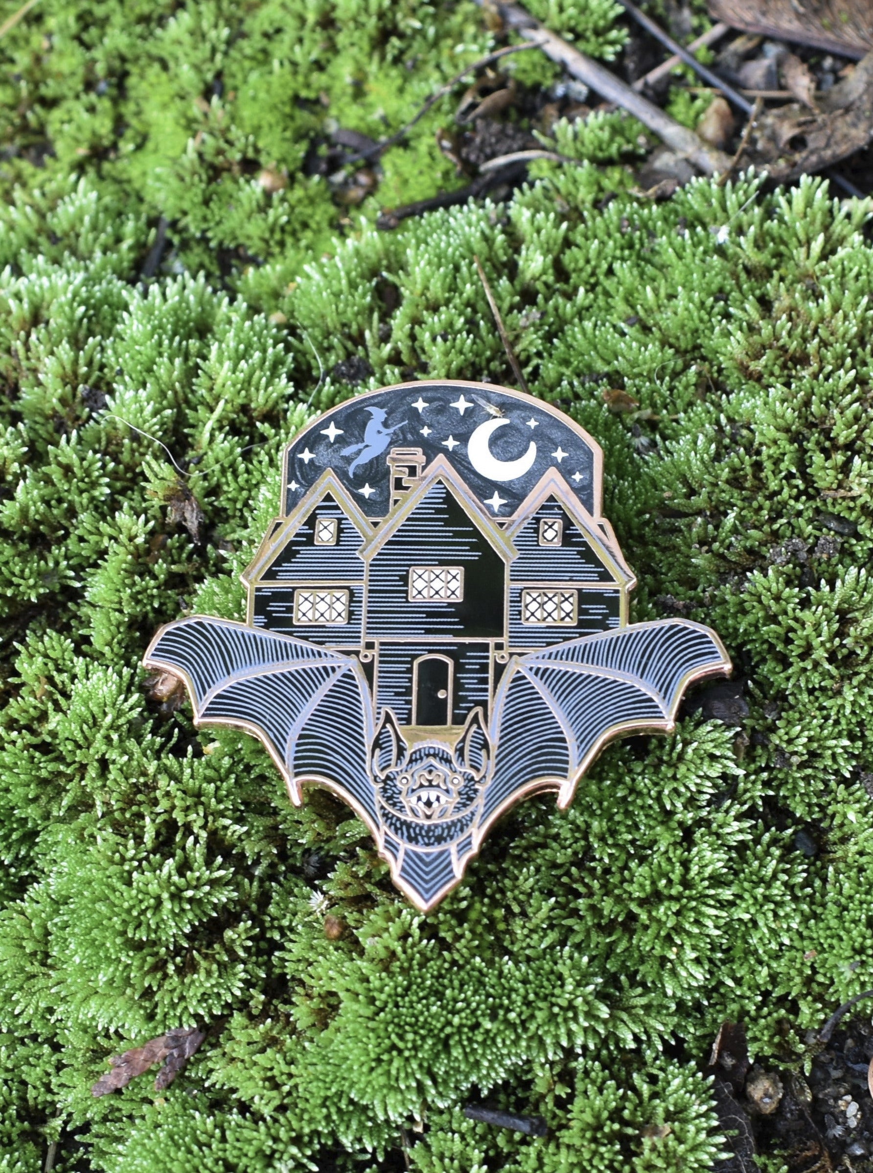 Witch House Bat Pin LASERBRAIN - Die With Your Boots On