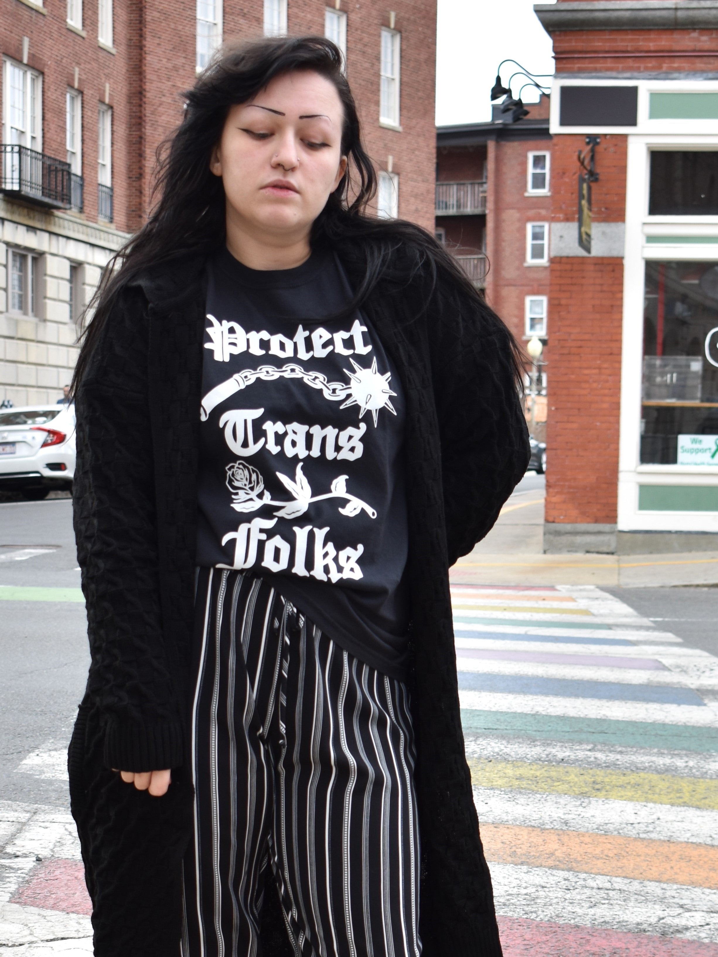 Protect Trans Folks T-Shirt TRANSFIGURE RESTOCKED! - Die With Your Boots On